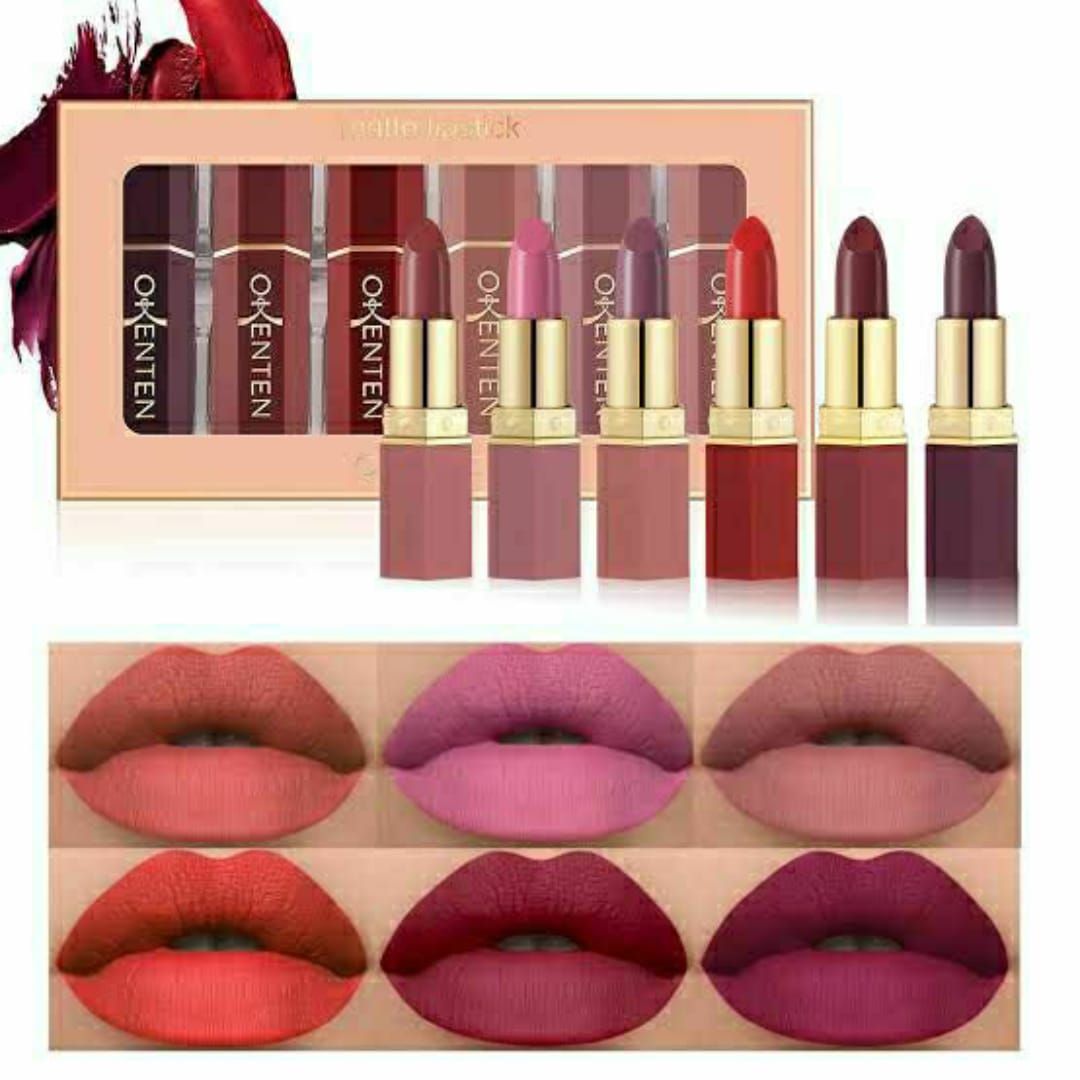 6 Pcs High Pigmented Lipstick Pack – Creamy Formula, Multicolor Shades, Long-Lasting, Smooth &amp; Vibrant Finish for Everyday Wear and Special Occasions View Gallery - Pakistan