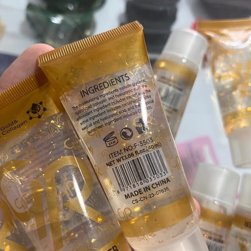 GR 24K Gold &amp; Collagen Primer – Luxury Makeup Base with Radiance Glow, Skin Hydration, Oil Control, Anti-Aging &amp; Firming Formula for Smooth, Flawless &amp; Long-Lasting Makeup View Gallery - Pakistan