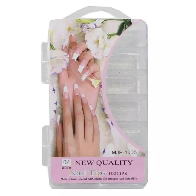 100 Pcs Fake Nails Set – White ABS Plastic Nail Tips, Durable &amp; Easy-to-Apply, Smooth Finish for DIY Nail Art &amp; Professional Salon Manicure View Gallery - Pakistan