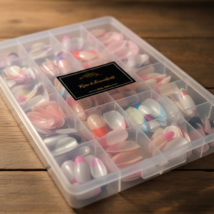 288 Pcs French Nails Set – Multicolor ABS Plastic Nail Tips, Smooth &amp;amp; Even Coverage, Durable, Easy-to-Apply, Perfect for DIY &amp;amp; Professional Manicures