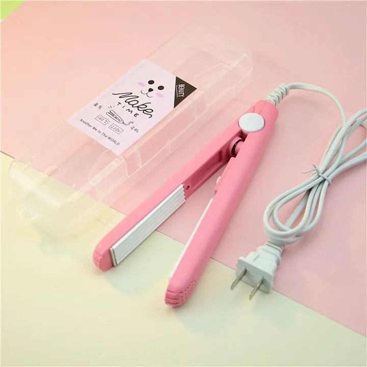 Mini Hair Straightener – Lightweight &amp; Portable Travel Styling Tool | Medium Heat | High/Low Speed Settings | Corded Electric | Multicolor | ABS Plastic View Gallery - Pakistan