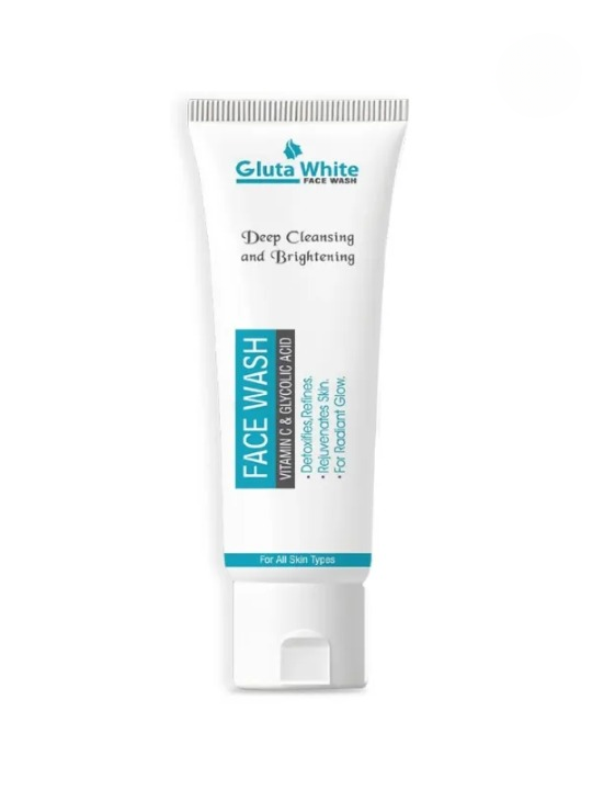 Gluta White Facewash 100ml – Brightening Deep Cleansing Formula for Clear, Glowing Skin, Gentle on All Skin Types, Daily Use Quality Face Wash View Gallery - Pakistan