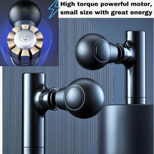 Rechargeable Facial Gun Massager – Compact Skincare Device with Type-C Charging, ABS Plastic, Portable &amp; Easy-to-Use for Relaxing Face Massage View Gallery - Pakistan