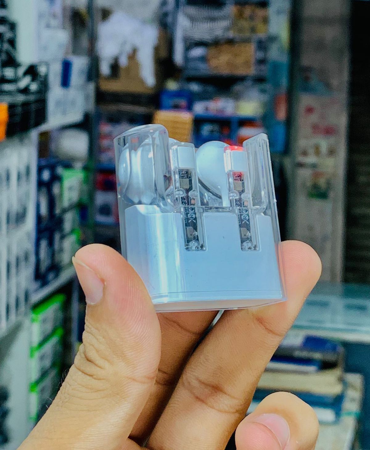 G65 Wireless Stereo HiFi Earphones – Bluetooth 5.3, Transparent Design, ANC, Sweatproof, Built-in Microphone, 7-Hour Battery View Gallery - Pakistan