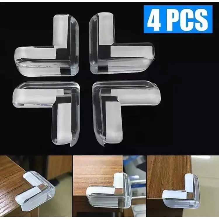4Pcs Table Conner Protector Furniture Table Edge Protection Shield Cover Pad Safety Conner Guards For Baby Kids Anti Collision View Gallery - Pakistan