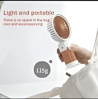 Mini Cute Fan – Portable USB Rechargeable Handheld Cooling Fan for Kids &amp; Adults, Stand/Base Included (Random Color) View Gallery - Pakistan
