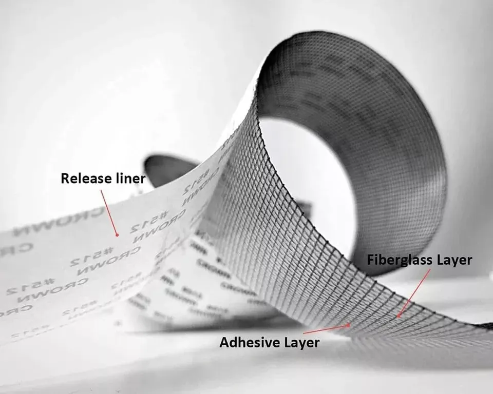 Mesh Roll Tape Window Screen Repair Patch – Strong Self-Adhesive Fiberglass Mesh, Easy DIY Screen Repair Tape for Windows &amp; Doors (2 Meter) View Gallery - Pakistan