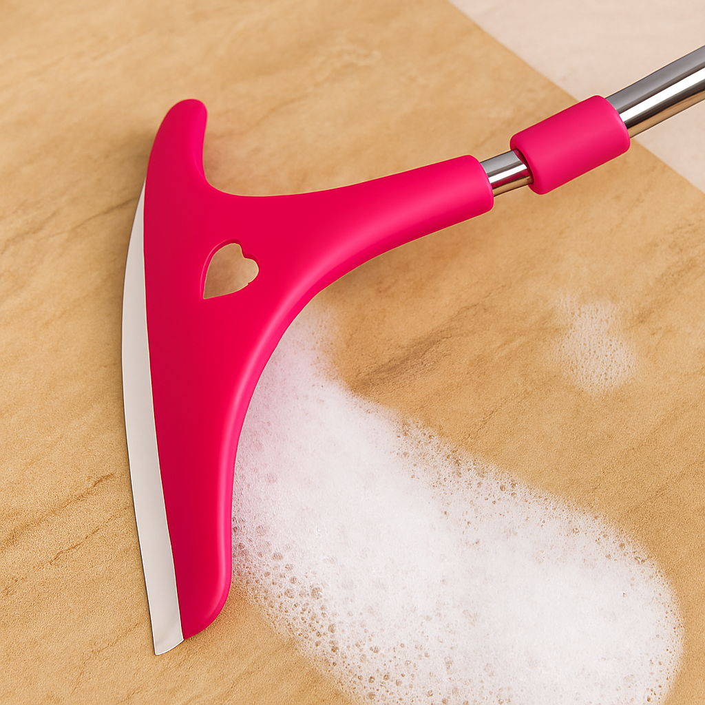 Stainless Steel Glass Wiper with Retractable Handle – Window &amp; Glass Cleaning Scraper (Random color) View Gallery - Pakistan