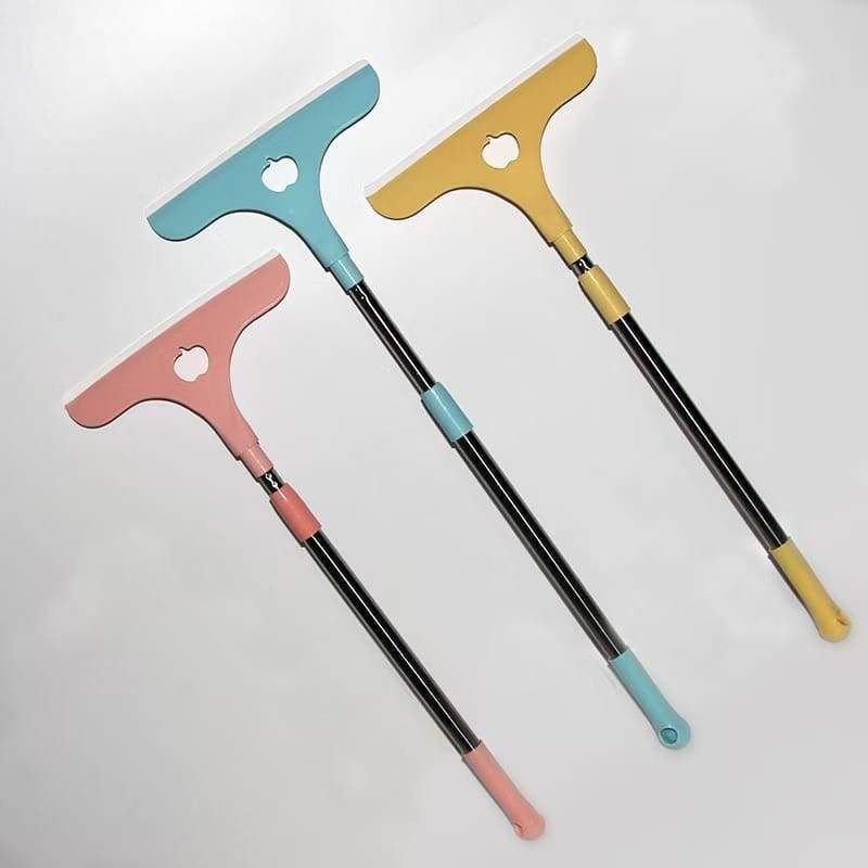 Stainless Steel Glass Wiper with Retractable Handle – Window &amp; Glass Cleaning Scraper (Random color) View Gallery - Pakistan