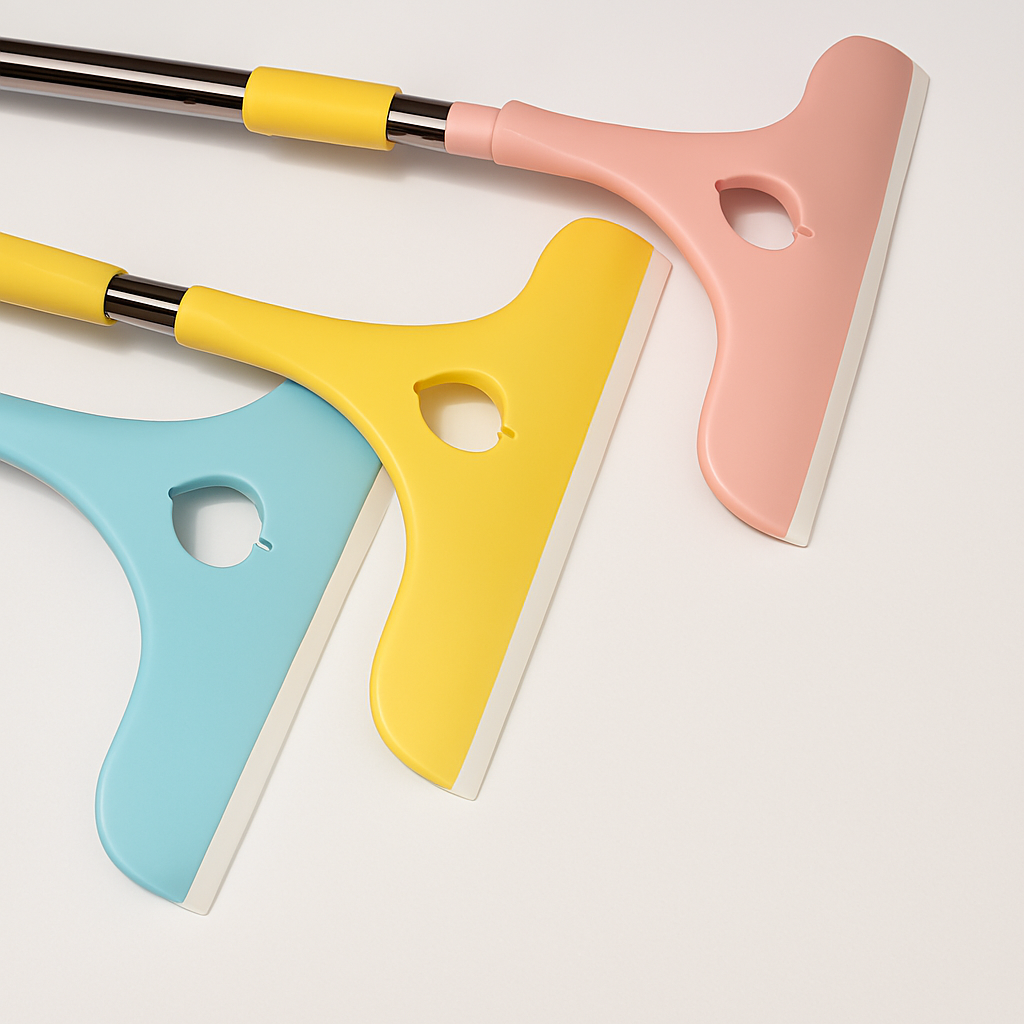 Stainless Steel Glass Wiper with Retractable Handle – Window &amp; Glass Cleaning Scraper (Random color) View Gallery - Pakistan