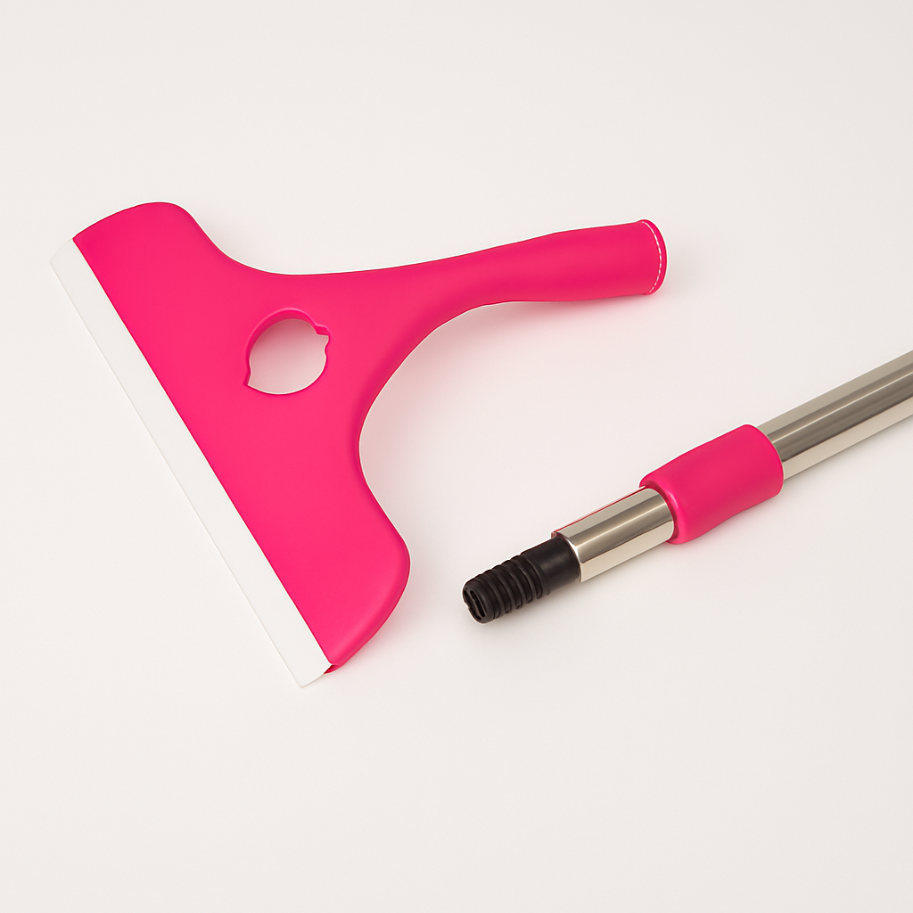 Stainless Steel Glass Wiper with Retractable Handle – Window &amp; Glass Cleaning Scraper (Random color) View Gallery - Pakistan