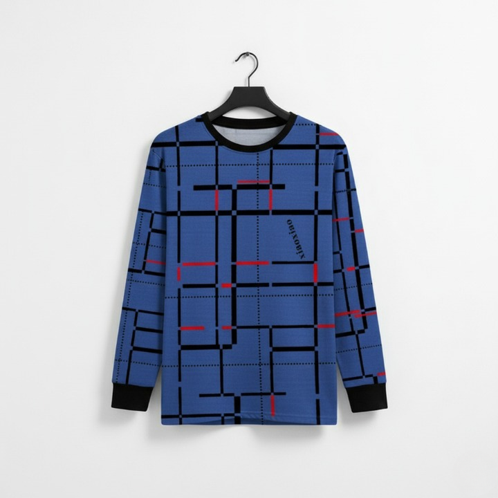 HY Boutique Lot Lining Screen Print Full Sleeve T-Shirt – Premium Quality, Smart Look, Good Stitching, Fashionable Design (Sizes M, L, XL) View Gallery - Pakistan