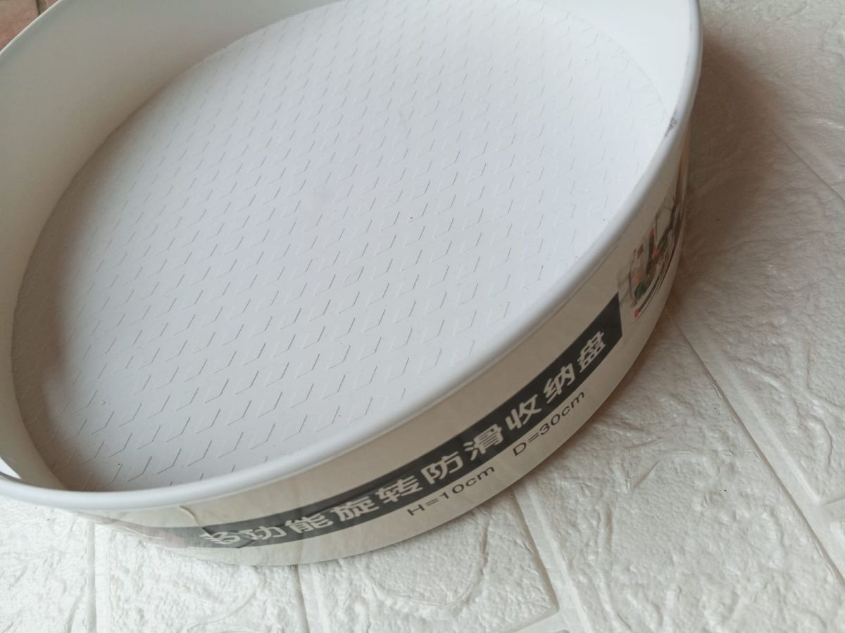 Home Rotating Storage Box with Open Handle Dining Table Fruit Organizer and Storage Rack (Large) View Gallery - Pakistan