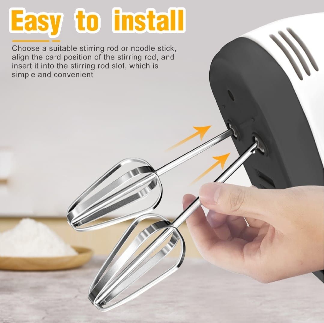 Electric Hand Mixer Beater Machine for Cake, Eggs &amp; Baking - Handheld Egg Beater, Cake Mixer &amp; Small Electric Mixer View Gallery - Pakistan