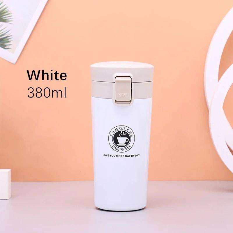 Hot &amp; Cold Stainless Steel Vacuum Flask – 380ml | Double Wall Insulated Water Bottle | Leakproof Coffee &amp; Tea Thermos Travel Mug (Random Color) View Gallery - Pakistan