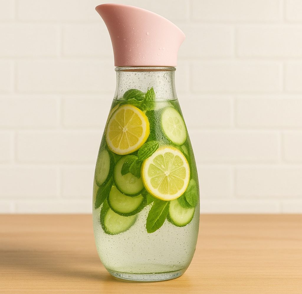 1400ml Hard Glass Water Jug with Lid – Heat-Resistant Pitcher for Water, Juice, Iced Tea, Milk &amp; Beverages View Gallery - Pakistan