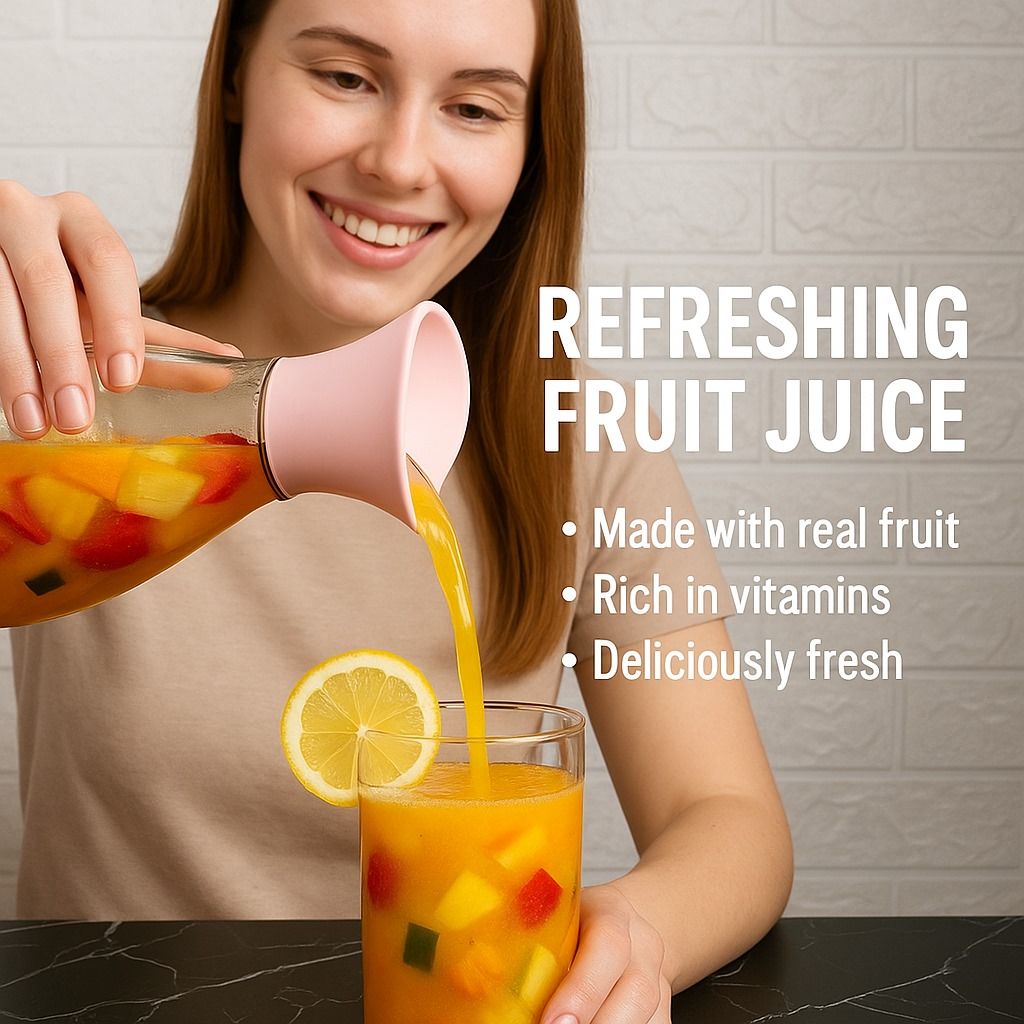 1400ml Hard Glass Water Jug with Lid – Heat-Resistant Pitcher for Water, Juice, Iced Tea, Milk &amp; Beverages View Gallery - Pakistan