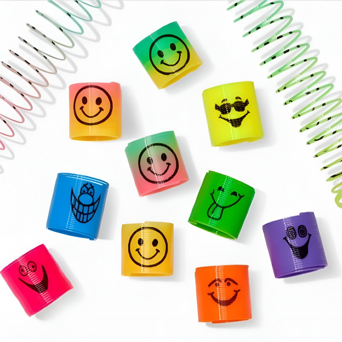 Pack of 12 Magic Slinky Spring Finger Fidget Toys – Stress Relief Sensory Toy for Kids &amp; Adults, Fun Party Favors and Learning Activity, Multicolor View Gallery - Pakistan