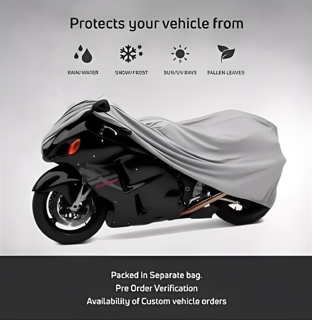 Bike Top Cover – Water &amp; Scratch Proof Parachute – Fits CD70CC and 125CC Bikes (Random color) View Gallery - Pakistan