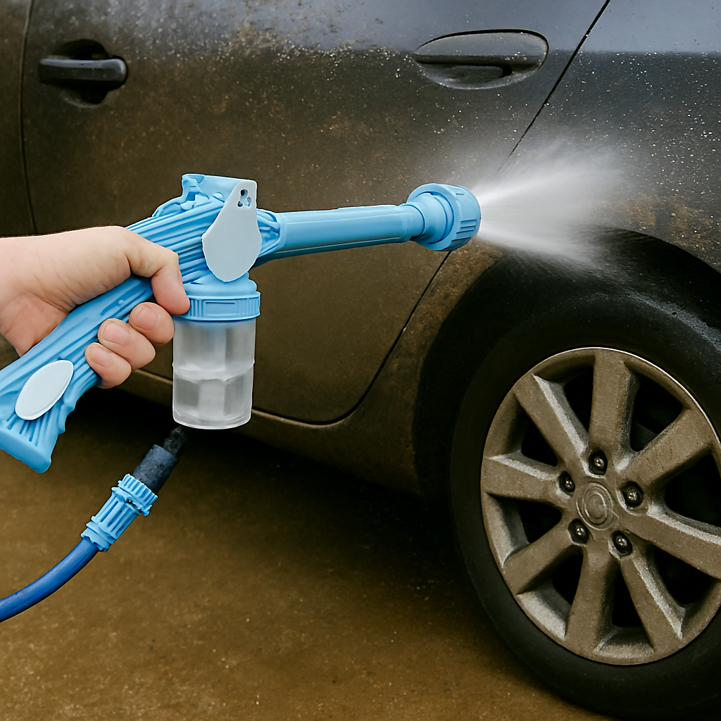 Jet Water Canon 8 In 1 Turbo Water Spray – For Car &amp; Bike Washing, Gardening - Best Quality Water Spray ( Random Color ) View Gallery - Pakistan