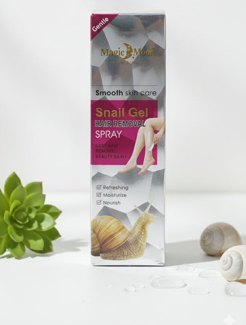 Magic Moon 120ml Hair Removal Spray And Gel – Original Formula, Quick and Effective Painless Hair Remover for Smooth Skin – Random Color