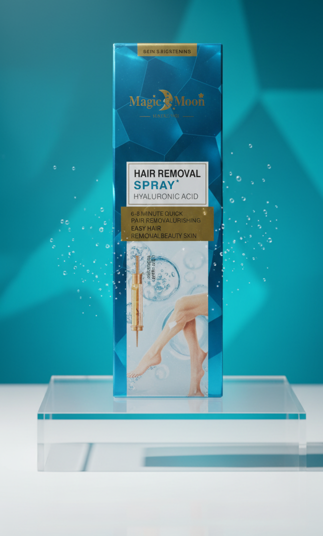 Magic Moon 120ml Hair Removal Spray And Gel – Original Formula, Quick and Effective Painless Hair Remover for Smooth Skin – Random Color View Gallery - Pakistan