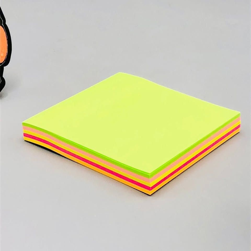 3x3 Inches Sticky Notes Pack – 100 Sheets Per Pad, Strong Adhesive Backing, Easy to Write On, Peel-Off Convenience, Perfect for Home, Office, and School Use (Random Color) View Gallery - Pakistan