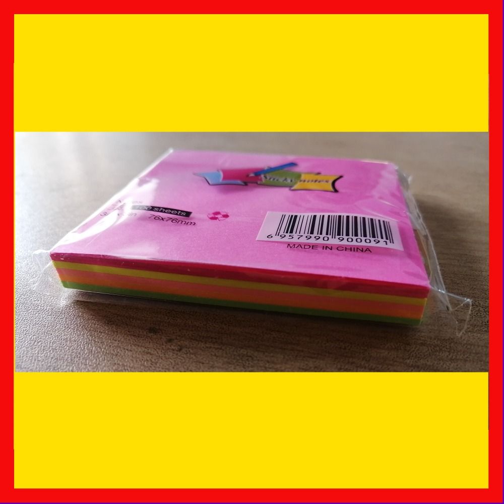 3x3 Inches Sticky Notes Pack – 100 Sheets Per Pad, Strong Adhesive Backing, Easy to Write On, Peel-Off Convenience, Perfect for Home, Office, and School Use (Random Color) View Gallery - Pakistan
