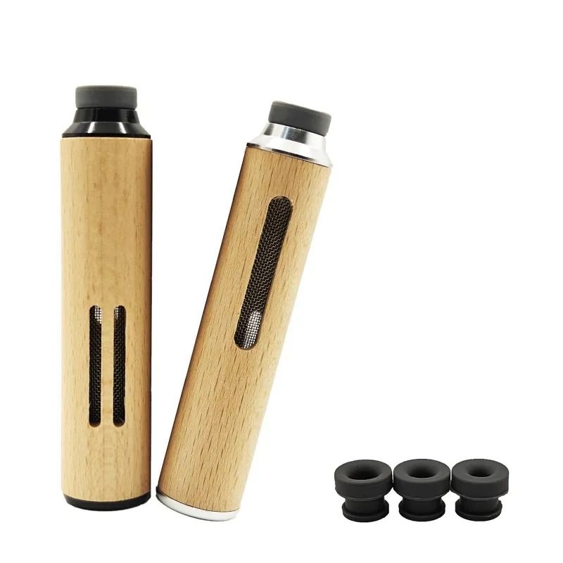 Portable Mobile Ashtray Mini Car Ashtray Anti Soot-flying Cigarette Cover Not Produce Ashes Walnut Wood Cigarette Holder View Gallery - Pakistan