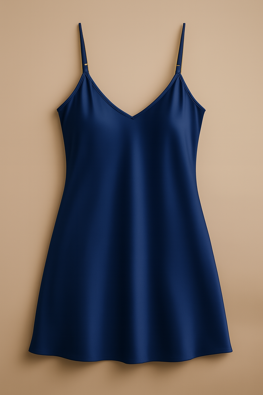 Satin Slip Dress – Sleeveless Camisole with Adjustable Thin Straps | Free Size View Gallery - Pakistan