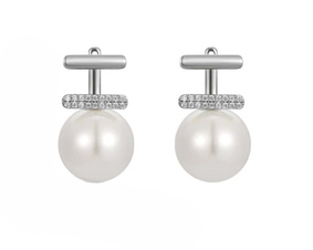 Elegant Pearl Drop Earrings for Women – Stylish Dangle Earrings with Rhinestone Accent (AXT-102) View Gallery - Pakistan