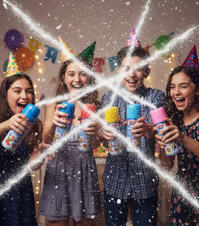 Pack of 2 Snow Spray for Party – 100ml Each, Fun Celebration Spray for Birthdays, Weddings, New Year and Events View Gallery - Pakistan
