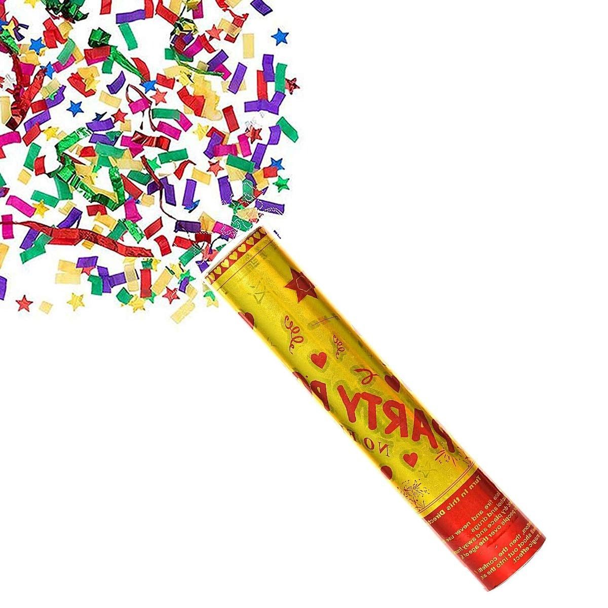 Pack of 2 Party Popper Confetti Filled Rose Party Popper for Birthday, Anniversary, Wedding, Welcome Party, Baby Shower, New Year Celebration and Other Events View Gallery - Pakistan