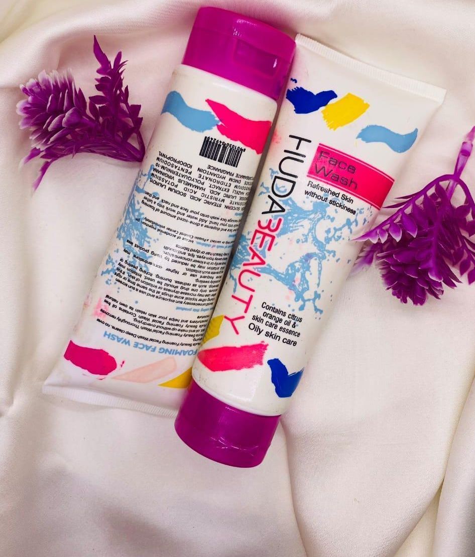 Huda Beauty Face Wash 100ml – Gentle Liquid Cleanser for Oily Skin, Deep Cleansing &amp;amp; Refreshing Daily Skincare Formula