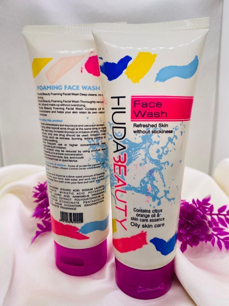 Huda Beauty Face Wash 100ml – Gentle Liquid Cleanser for Oily Skin, Deep Cleansing &amp; Refreshing Daily Skincare Formula View Gallery - Pakistan