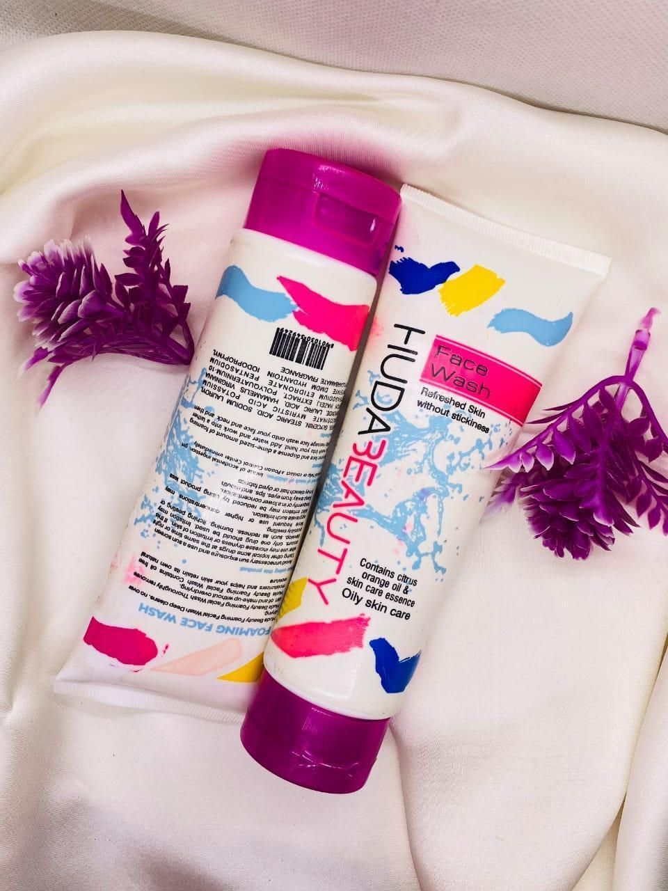 Huda Beauty Face Wash 100ml – Gentle Liquid Cleanser for Oily Skin, Deep Cleansing &amp; Refreshing Daily Skincare Formula View Gallery - Pakistan