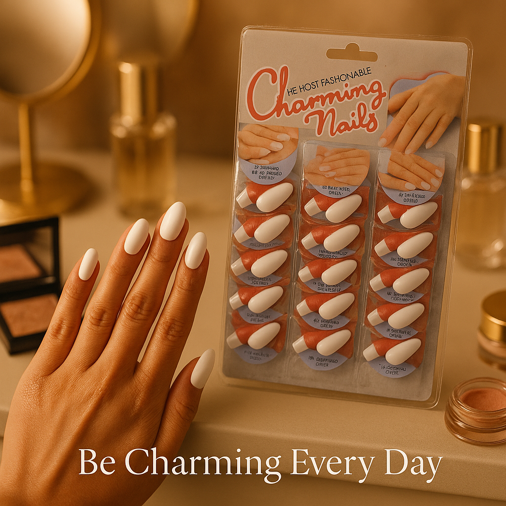 Pack of 24 Charming Artificial Nails with Glue – 240 Nails &amp; 24 Glues Total, Beautiful Nail Extensions for Girls &amp; Women (Random color) View Gallery - Pakistan
