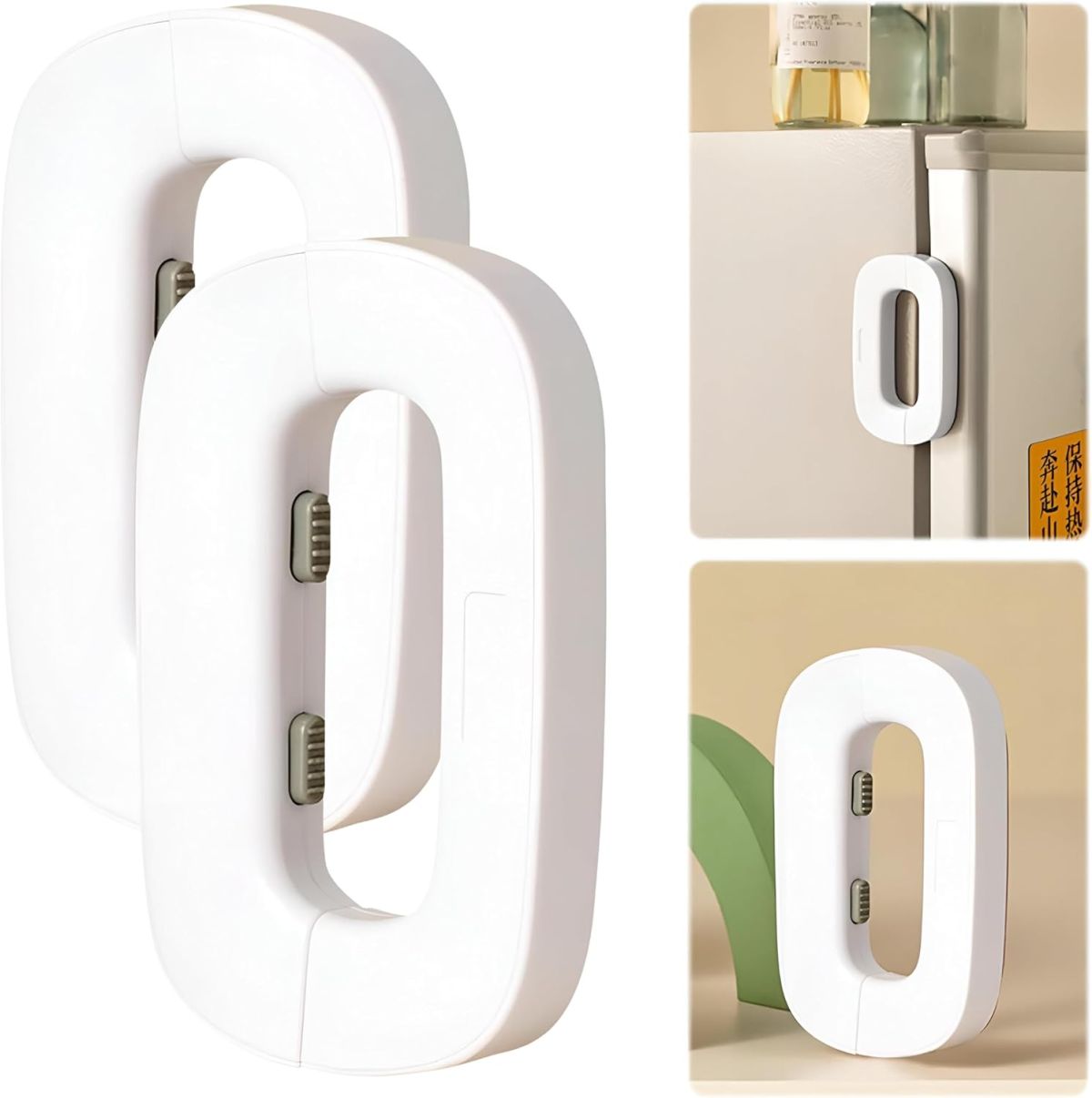 Child Safety Refrigerator Lock, Refrigerator Door Lock, Self Adhesive Freezer Door, Refrigerator Door, Double Safety Button, Home Safe Design, Child Proof Refrigerator Door Lock Multicolor View Gallery - Pakistan