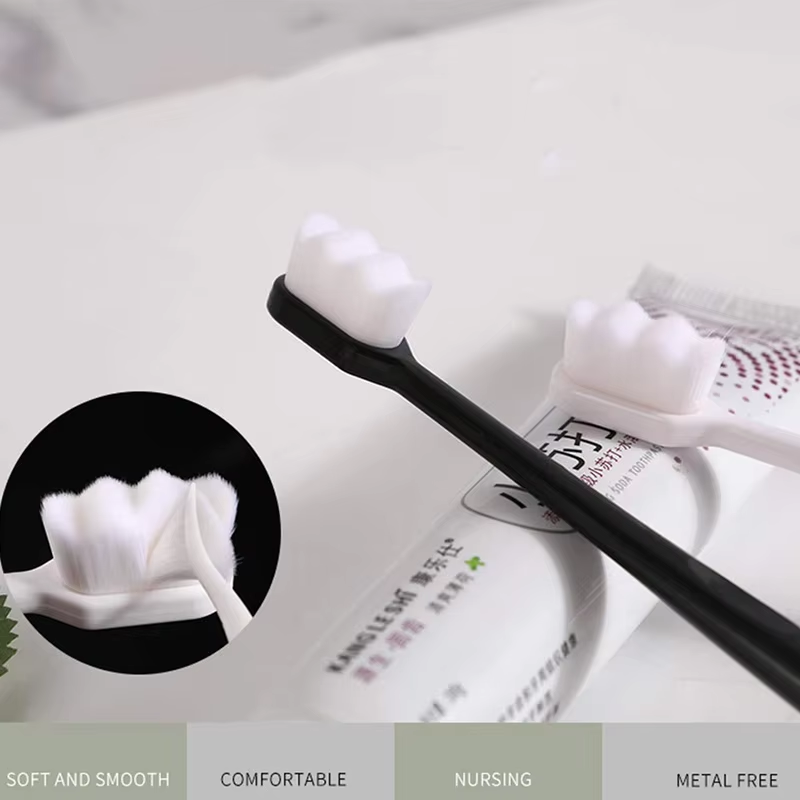 Soft Micro-Nano Manual Toothbrush – Extra Soft 12,000 Bristles for Sensitive Gums, Adults &amp; Kids View Gallery - Pakistan