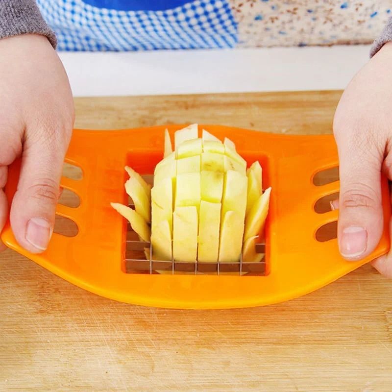 Multifunctional Potato Cutter and French Fry Maker – Stainless Steel Vegetable and Fruit Slicer, Chopper, Dicer, Kitchen Tool for Cutting Fries, Chips, and Healthy Snacks – Durable ABS Handle with 36-Blade Grid (Random Color) View Gallery - Pakistan