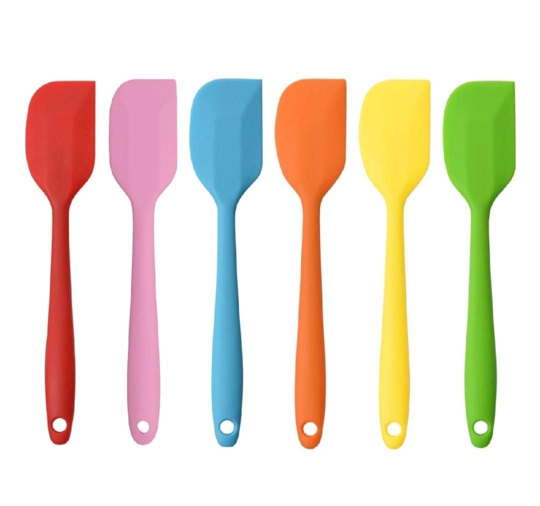 Silicone Spatula 8-Inch – Heat Resistant, Non-Stick Flexible Rubber Scraper Spoon for Kitchen Use View Gallery - Pakistan