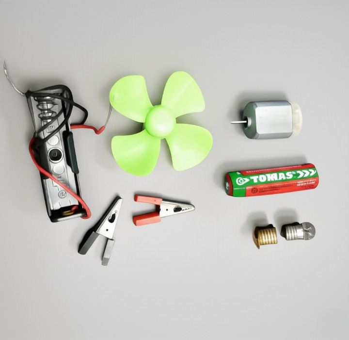 Bulb and Fan Electric Science Experiment Kit for Kids and Adults – DIY STEM Educational Toy for Physics Projects, Model Building, and Circuit Learning – Hands-On School Science Experiment Kit with Motor, Fan, Bulb, and Accessories (Random Color) View Gallery - Pakistan