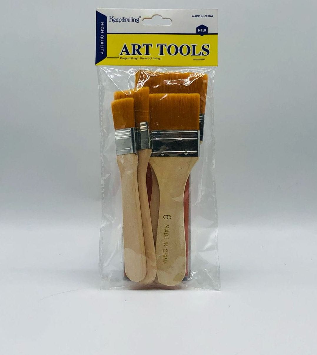 Pack of 4 Nylon Hair Wide and Thin Gesso Base Brushes – Premium Paint Brushes Set for Artists View Gallery - Pakistan