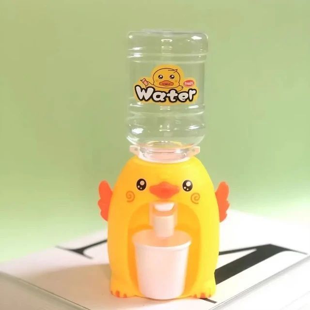 Mini Duck Water Dispenser Toy Drinking Fountain – Cute Yellow Duck Design with Realistic Water Flow, Eco-Friendly ABS Material, Battery Operated Kids Pretend Play Toy Gift with Cups for Boys and Girls, Age 3+ View Gallery - Pakistan
