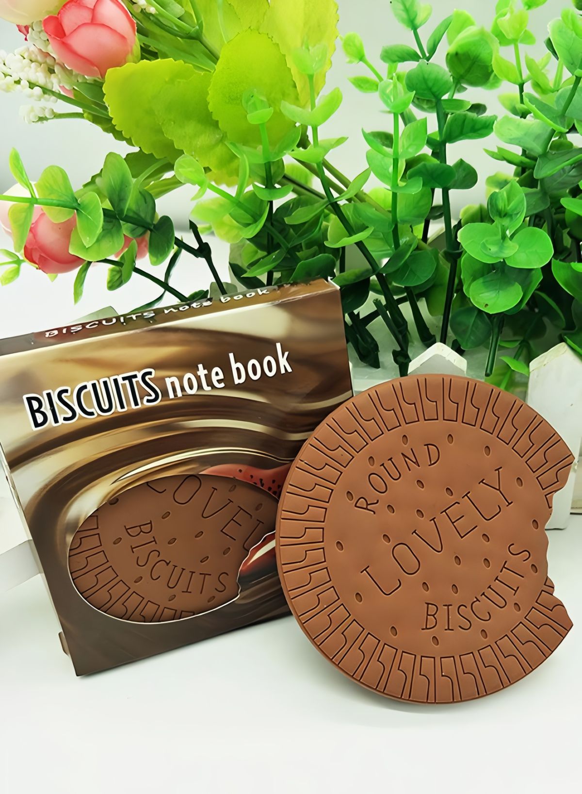 Biscuit Shaped Notebook – 80 Pages Round Steno Pad for Students, Artists &amp; Kids – Fun Chocolate Biscuit Design, Portable Memo Notepad for Notes, Sketching, Doodling &amp; Creative Writing View Gallery - Pakistan
