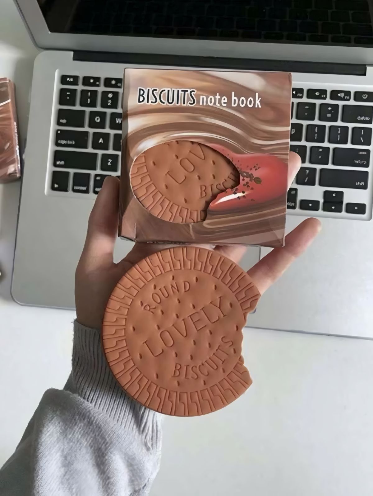 Biscuit Shaped Notebook – 80 Pages Round Steno Pad for Students, Artists &amp; Kids – Fun Chocolate Biscuit Design, Portable Memo Notepad for Notes, Sketching, Doodling &amp; Creative Writing View Gallery - Pakistan