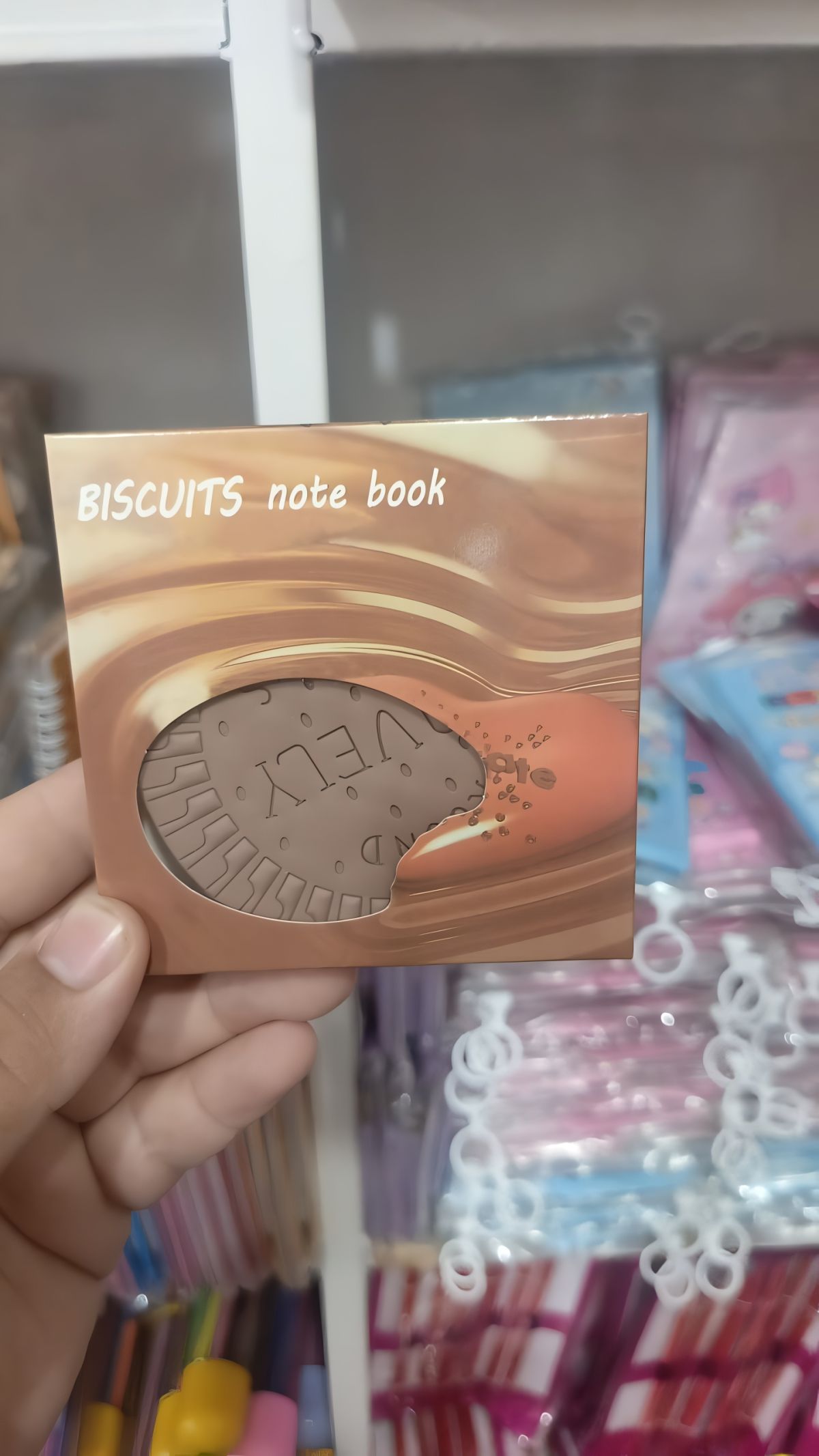 Biscuit Shaped Notebook – 80 Pages Round Steno Pad for Students, Artists &amp; Kids – Fun Chocolate Biscuit Design, Portable Memo Notepad for Notes, Sketching, Doodling &amp; Creative Writing View Gallery - Pakistan