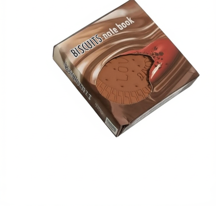 Biscuit Shaped Notebook – 80 Pages Round Steno Pad for Students, Artists &amp; Kids – Fun Chocolate Biscuit Design, Portable Memo Notepad for Notes, Sketching, Doodling &amp; Creative Writing View Gallery - Pakistan