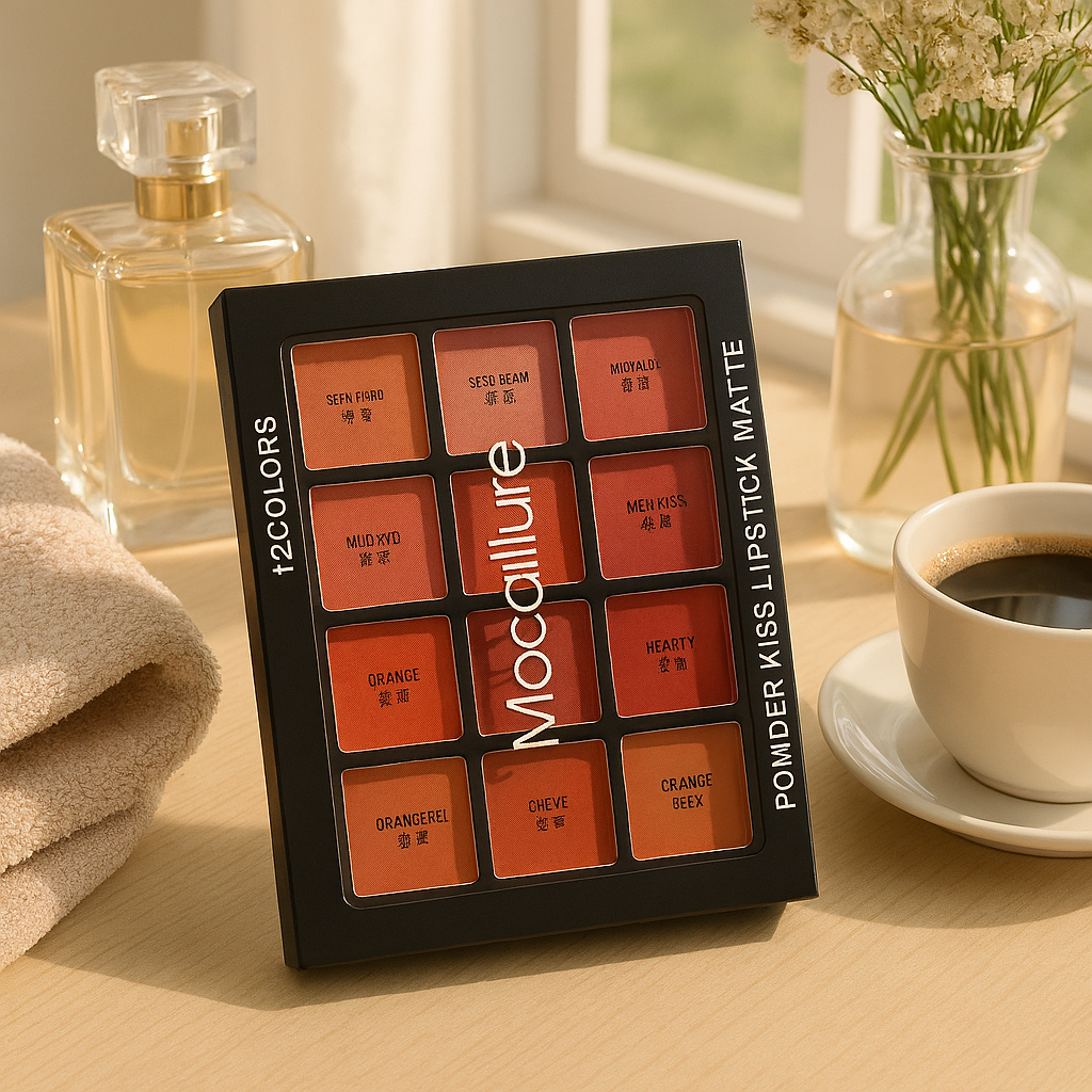 Mocallure 12-Color Lip Palette / Long-Lasting Professional Lip Kit for Every Mood View Gallery - Pakistan