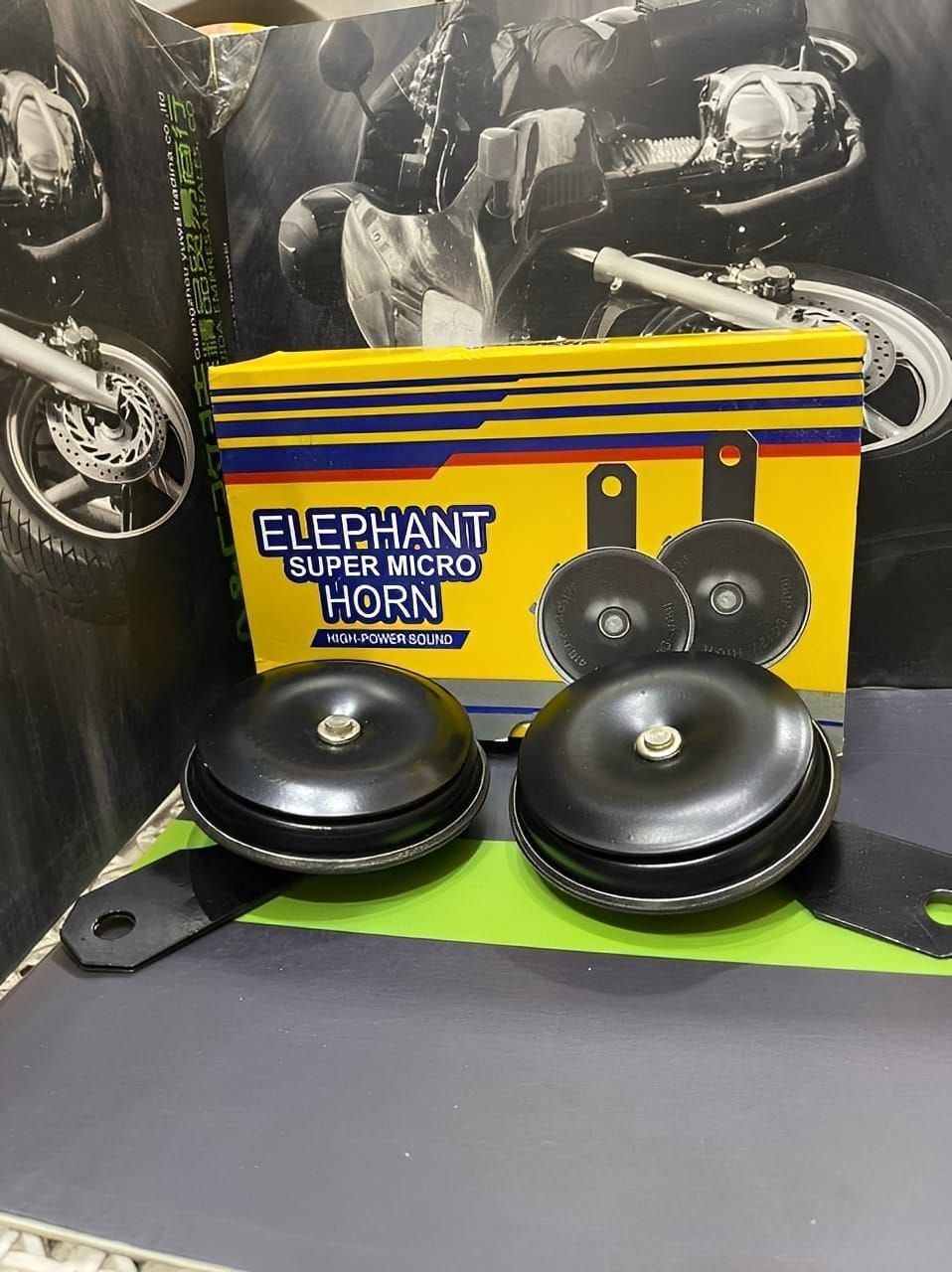 High Sound Elephant Horn for Cars &amp;amp; Bikes – Super Loud 12V Universal Vehicle Horn | Durable, Long-Lasting, Clear &amp;amp; Powerful Sound for Maximum Road Safety | Easy Plug &amp;amp; Play Installation | Compatible with All Cars, Motorcycles &amp;